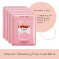 Nordik Beauty Korean Purifying Vitamin C Strawberry Face Sheet Mask - Pack of 4