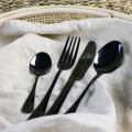 Kitchen Kult 4 Piece Stainless Steel Cutlery Set - Black