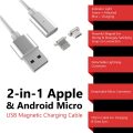 Zonabel 2-in-1 Micro USB Magnetic Charger Cable