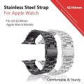 Zonabel 42/44/45mm Apple Watch Replacement Stainless Steel Strap - Silver