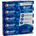 Crest 3D White Advanced Whitening Toothpaste - 147g (Pack of 5)