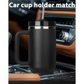 Kitchen Kult Insulated Stainless Steel Tumbler with Handle and Straw