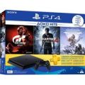Sony PlayStation 4 Slim Console (500GB) - With Horizon Zero Dawn: Complete Edition, Uncharted 4: A T