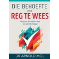 Die Behoefte Om Reg Te Wees (Afrikaans, Paperback)