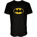 DC Batman Logo Plain Mens T-Shirt (Black)(XX-Large)