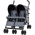 Chelino Tico Twin Stroller (Black | Grey)