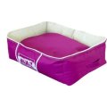 Rogz Scatter Reversible Cushion Pod Medium Pink Polyester and Natural Sherpa Dog Bed