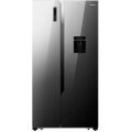 Hisense Black Mirror Side By Side Refrigerator (600L)