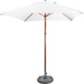 Cape Umbrellas Tokai Patio 2m Wooden Classic Line Umbrella (White) (Square)