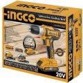 Ingco Lithium-ion Cordless Drill with Charger and Battery (20V)