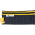 4 Kids School Denim Pencil Bag (33cm)(Yellow)