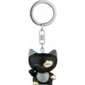 Mani The Lucky Cat Black Keychain