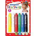 Amos Face Deco Face Paint in Blister Pack (6 Colours)