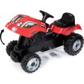 Smoby Farmer XL Tractor Pedal Ride-On with Trailer (Red and Black)