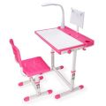 My Desk Ergonomic Study Desk & Chair with LED Light (Pink)