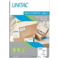 Unitac A4 Labels (1up)(210 x 298 mm)(100 Sheets)