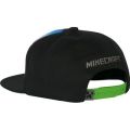 Minecraft Steve Overworld Snap Back Hat (Black)