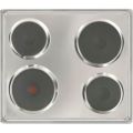 Defy Slimline 4 Solid Plate Hob (No Control Panel | Stainless Steel)