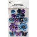 Embellishment Assortment Marina Flowers (Purple Passion)(15 Pieces)