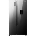 Hisense Black Mirror Side By Side Refrigerator (600L)