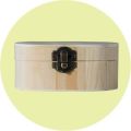 Dala Crafters Wooden Jewellery Box (Oval)(11 x 7 x 5cm)