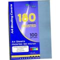 Treeline Frosted 180 Micron Binding Covers (A4)(Pack of 100)(Clear)