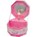 Octangle Shape Musical Jewellery Box (Pink)