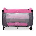 Baby Cot Crib w/ Diaper Changer, Net, Toys and Game Entrance - Pink