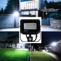Outdoor 50W Daylight White LED Motion Sensor Floodlight - 2 Pack