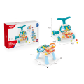 Jack Brown 2 in 1 Baby Baby Music Walker and Active Table - Red - Blue
