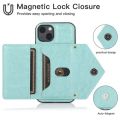 Leather with Adjustable Crossbody Strap Shockproof Wallet Case For iPhone 14