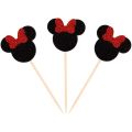 Minnie Mouse inspired Cupcake Toppers 24 PCS