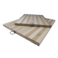 2 Piece 34 & 40cm Bamboo Cutting Board Set with Metal Hanger Hoop