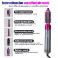 5-in-1 Hot Air Brush Styler/Hair Dryer and Hair Combs