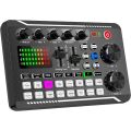 Live Sound Card Audio Mixer, Podcast Audio Interface with DJ Effects