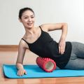 Exercise Yoga Foam Massage Roller for Muscles Relaxation - 45cm - Blue