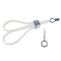 Heavy Duty Nylon Flexi Cuffs / Zip Tie Handcuffs with Key - White 5 Pack