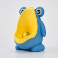 Cute Frog Urinal/Potty Training with Removable Bowl (Blue and Yellow)