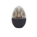 Gold Egg Shaped Stainless Steel 24Pcs Cutlery Set
