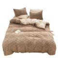 Bedding Thicken Lamb Cashmere Blanket -Double\Queen - Camel