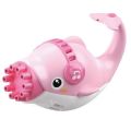 JB LUXX 19cm 10 HOLE Gatling Electric Bubble Machine - Pink Dolphin