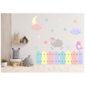 Kids Room Wall Stickers - Vinyl Sticker - Colorful Fence