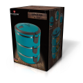 Blaumann Stylish Lunch Box Set with Portable Holder - Blue (DISPLAY MODEL)