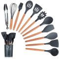 Silicone kitchen utensils - Black