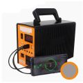 Solar Generator 150W Power Station Portable System LifePO4 Battery 220V Plug + 2X 18V 28W SolarPanel