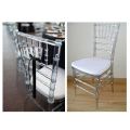 Tiffany Transparent Cushioned Dining Chair 6 Piece