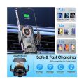 Easiest Electronic closing & opening Mobile phone Car Holder with built-in 20w Wireless charging