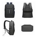 Anti Theft Backpack with Charging Port and Mini Spider Knife -Black