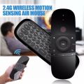 Stylish Universal Air Remote Control Air Mouse Remote with Blacklight for TV Box or TV Black