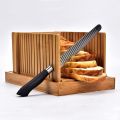 Bamboo Wood Foldable Bread Slicer- Bargain Price